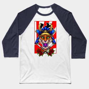 Samurai Fox | Bluegold Kabuto Baseball T-Shirt